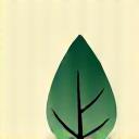 Icône de feuille verte pour véhicule écologique